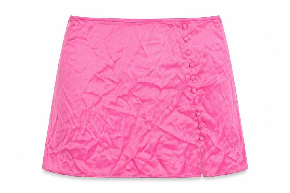 Zara Womens Pink Polyester Mini Skort Size S Zip