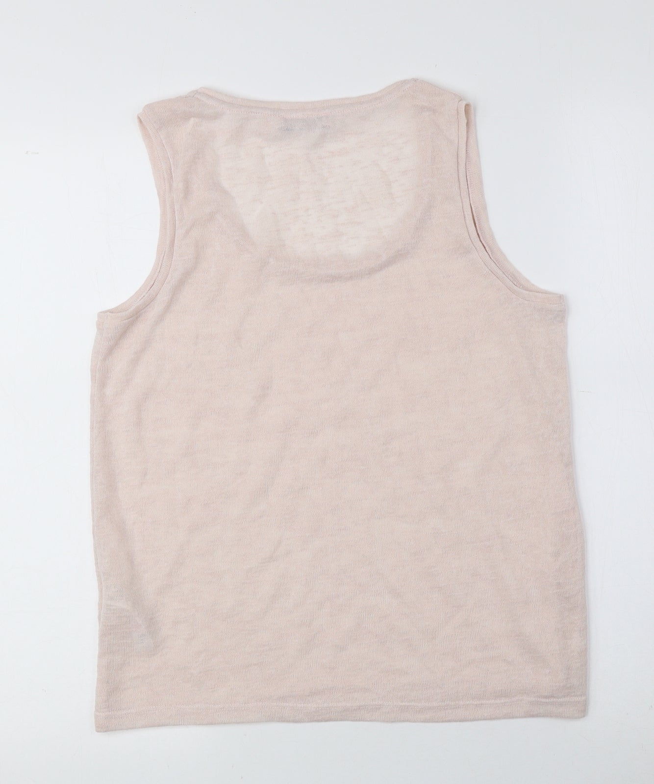 Gallery Womens Pink Polyester Basic T-Shirt Size 12 Scoop Neck