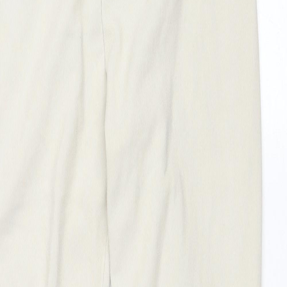 PRETTYLITTLETHING Womens Beige Polyester Jegging Trousers Size 16 L32 in Regular Drawstring