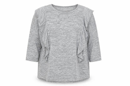 Debenhams Womens Grey Polyester Basic T-Shirt Size 20 Round Neck