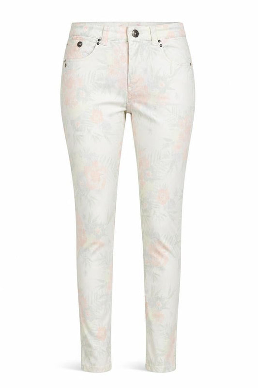 DC by Esprit Womens Multicoloured Floral Cotton Skinny Jeans Size 38 L30 in Regular Zip