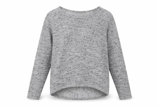 Oasis Womens Grey Boat Neck Polyester Pullover Jumper Size M