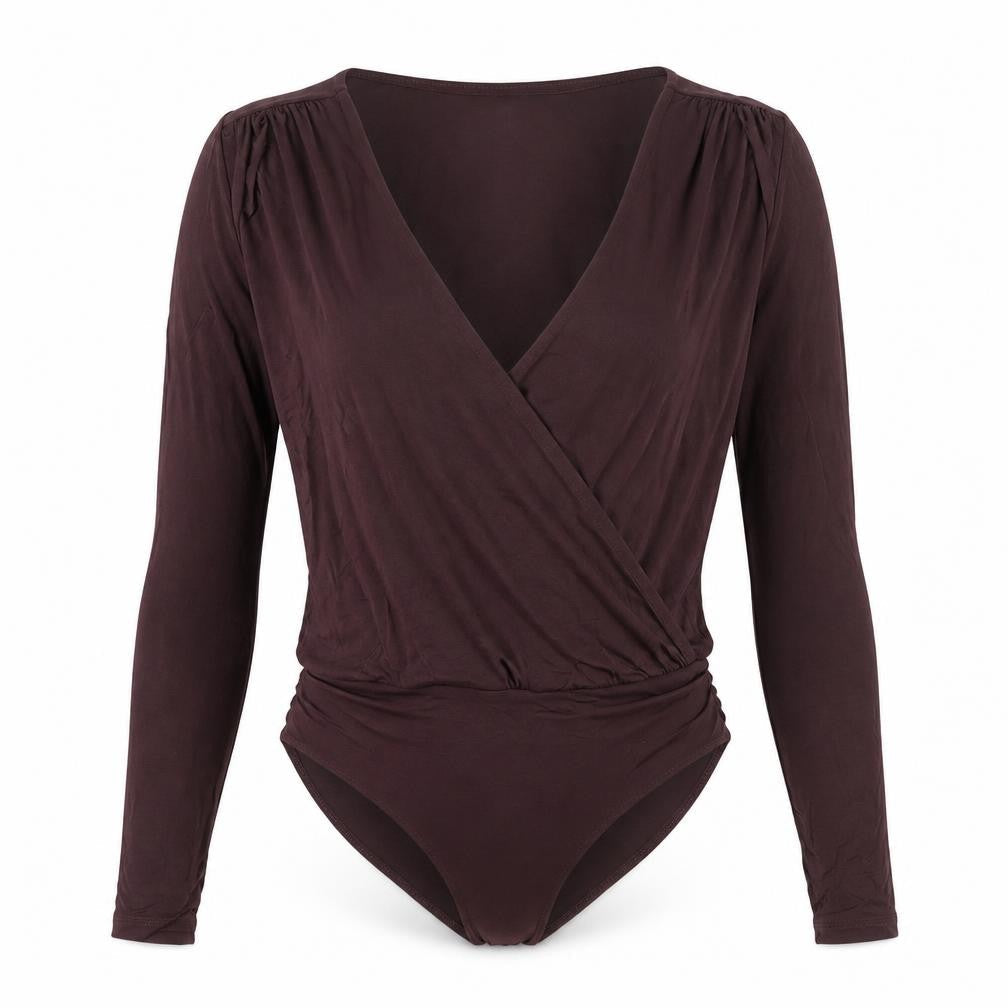 H&M Womens Purple Viscose Leotard One-Piece Size M L9 in Snap