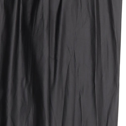 Preworn Womens Black Polyurethane Trousers Size L L28 in Regular - Leather Look Tregging