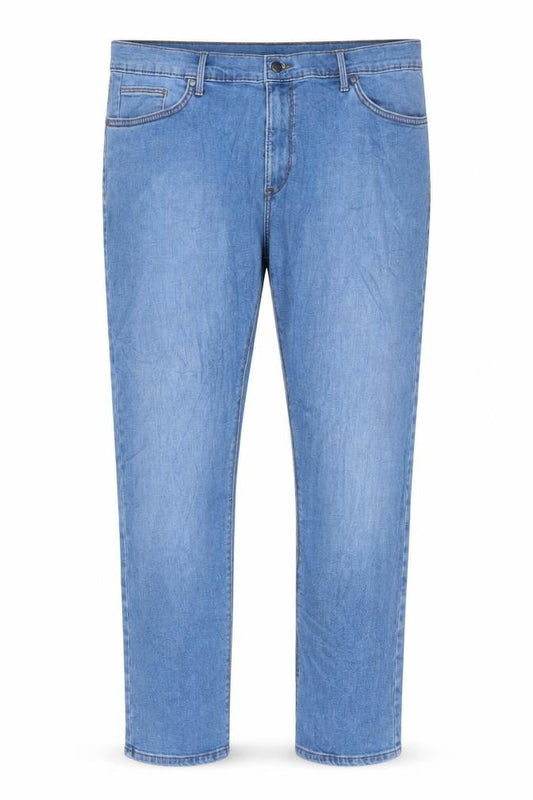 Marks & Spencer Womens Blue Cotton Skinny Jeans Size 38 L29 in Regular Button