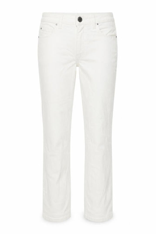 Marks & Spencer Womens White Cotton Skinny Jeans Size 8 L28 in Regular Button