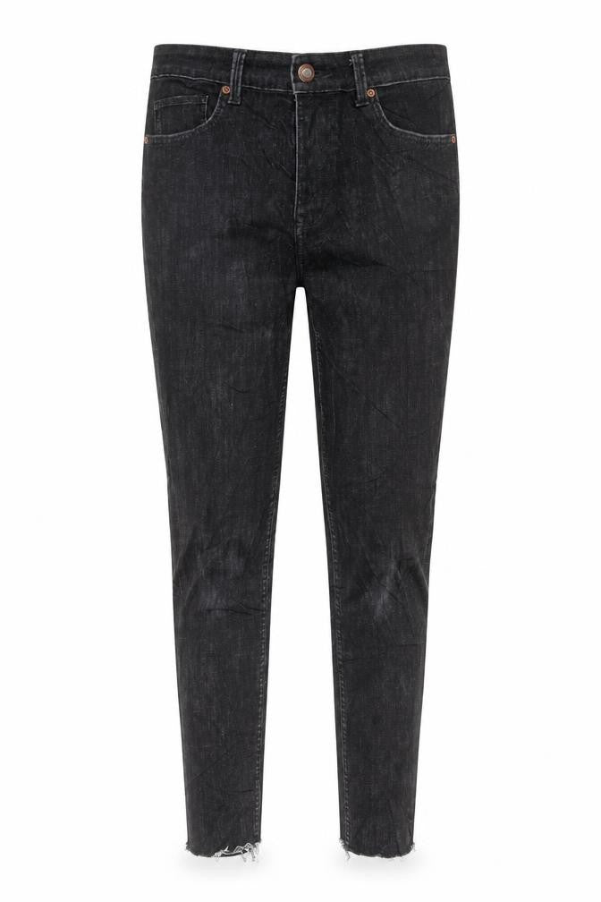 Marks & Spencer Womens Black Cotton Skinny Jeans Size 12 L28 in Regular Button