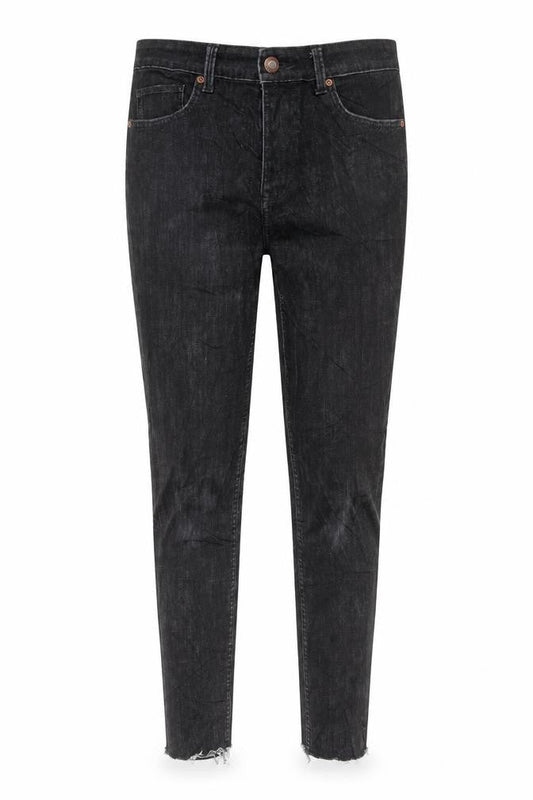 Marks & Spencer Womens Black Cotton Skinny Jeans Size 12 L28 in Regular Button