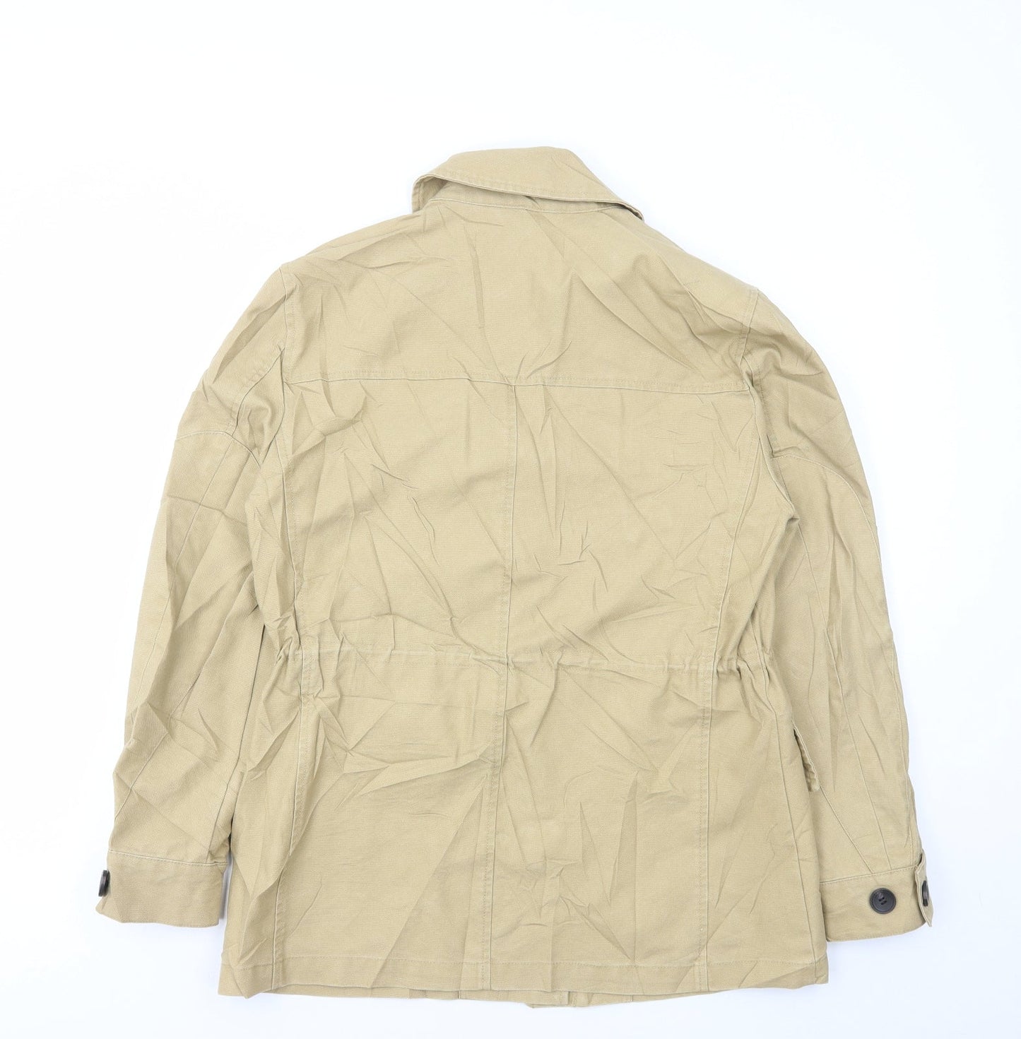 Zara Womens Beige Jacket Size S Button