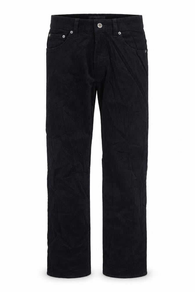 Marks & Spencer Mens Black Cotton Straight Jeans Size S L33 in Regular Zip
