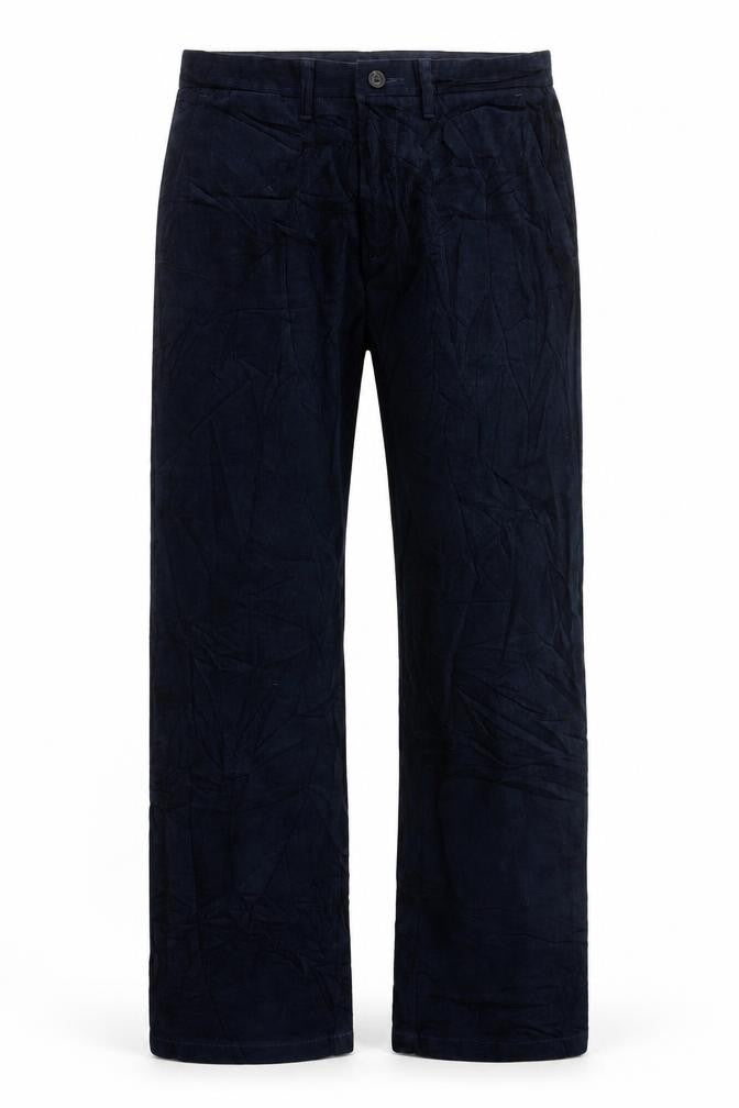 Marks & Spencer Mens Blue Cotton Blend Straight Jeans Size S L31 in Regular Zip