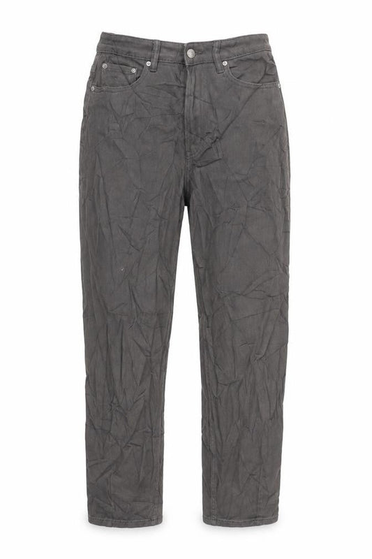 Divided by H&M Womens Grey Cotton Straight Jeans Size 8 L28 in Regular Zip