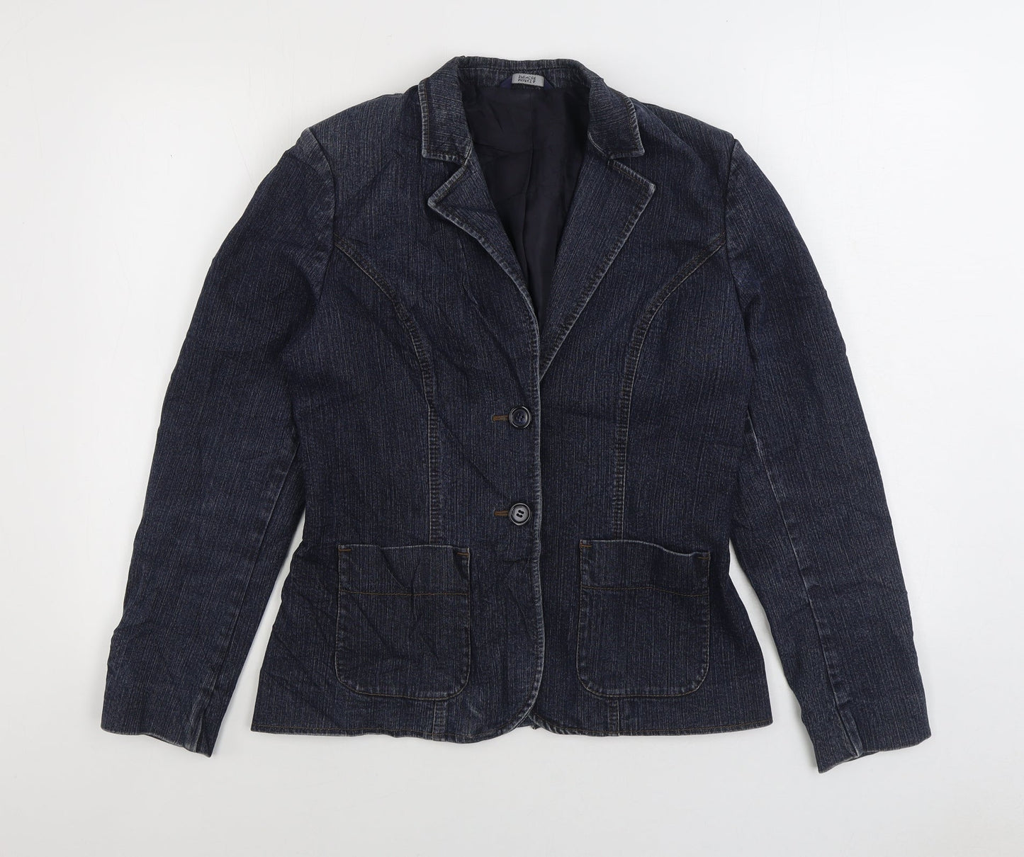 Marks & Spencer Womens Blue Jacket Size S Button