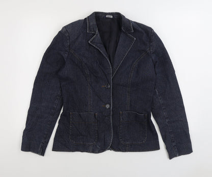 Marks & Spencer Womens Blue Jacket Size S Button