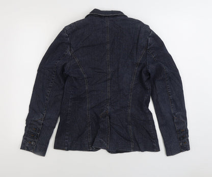 Marks & Spencer Womens Blue Jacket Size S Button