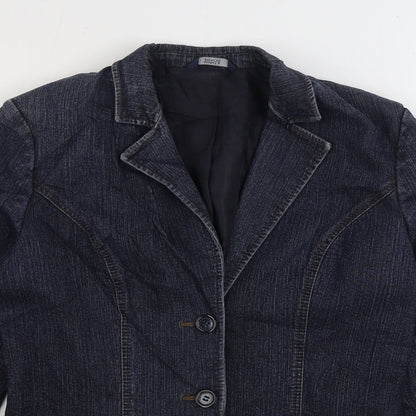Marks & Spencer Womens Blue Jacket Size S Button