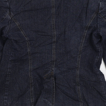Marks & Spencer Womens Blue Jacket Size S Button
