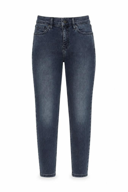 Topshop Womens Blue Cotton Skinny Jeans Size 26 in L28 in Regular Button