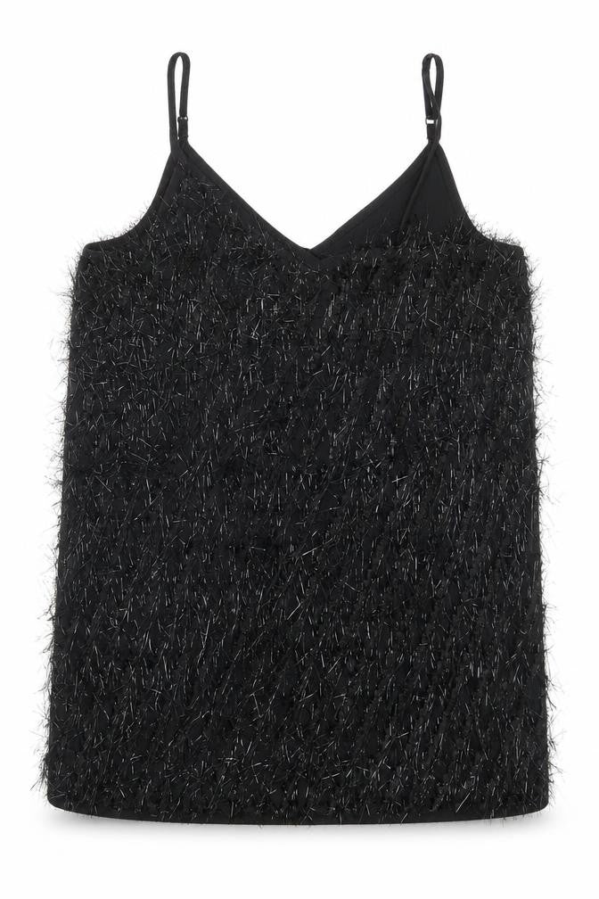 NEXT Womens Black Polyester Camisole Tank Size 12 V-Neck