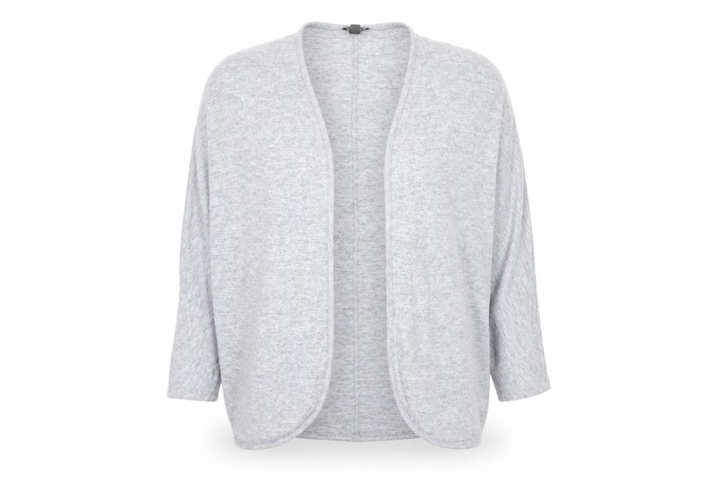 Marks & Spencer Womens Blue V-Neck Polyester Cardigan Jumper Size XL