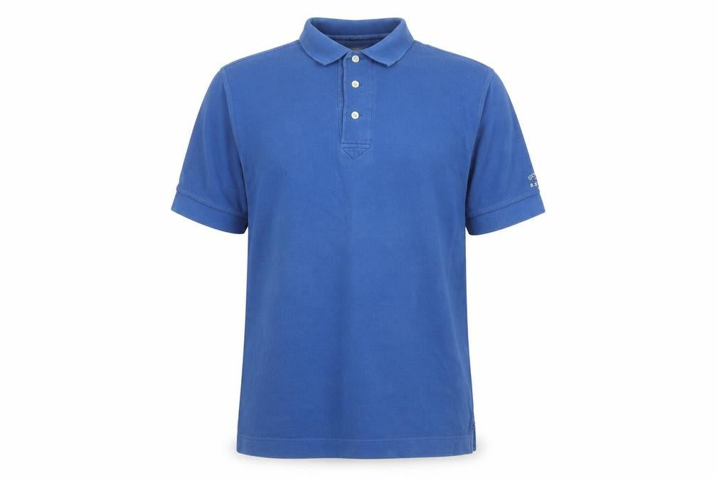Cutter & Buck Mens Blue Cotton Polo Size L Collared Pullover