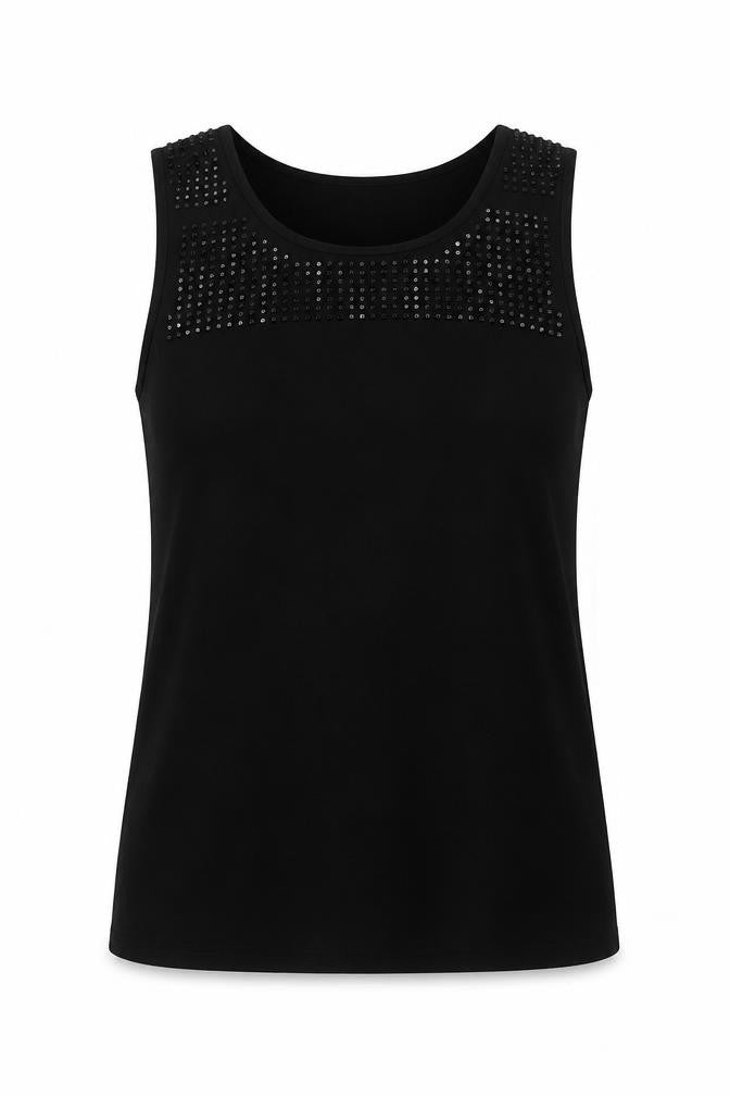 Gap Womens Black Polyester Basic Blouse Size S Round Neck