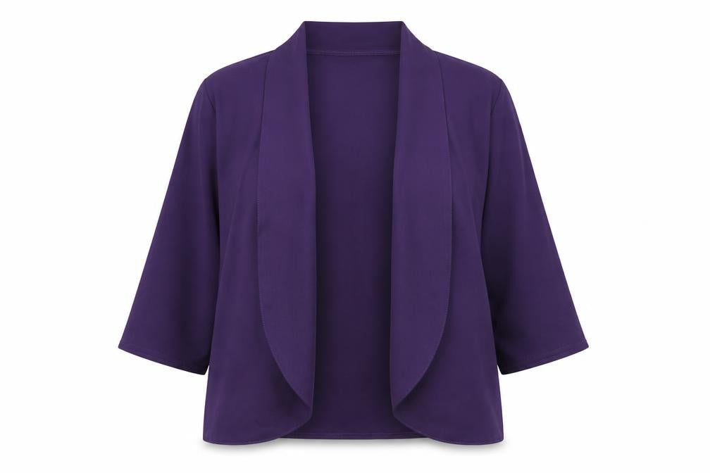 Emma Blake Womens Purple Jacket Blazer Size 16