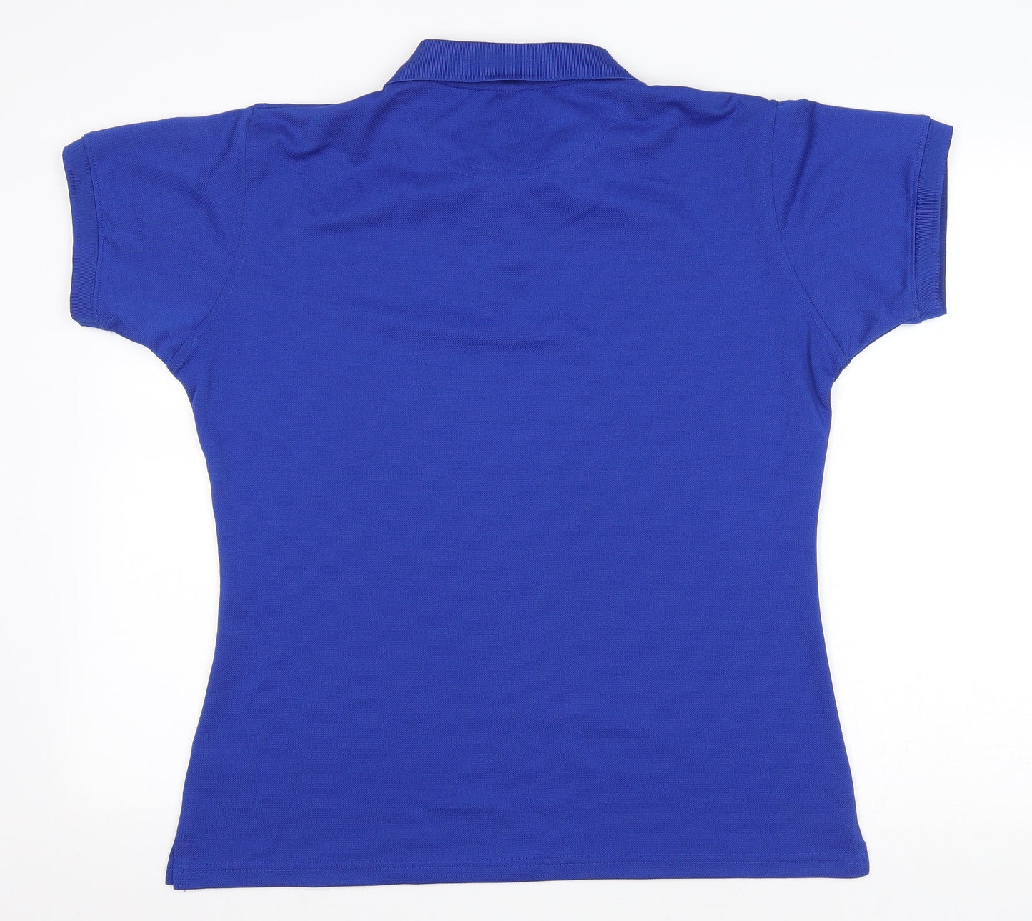 Henbury Womens Blue Polyester Basic Polo Size XL Collared