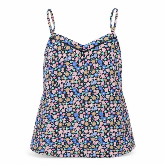 Marks and Spencer Womens Multicoloured Floral Polyester Camisole Blouse Size 6 V-Neck - Shirred Back