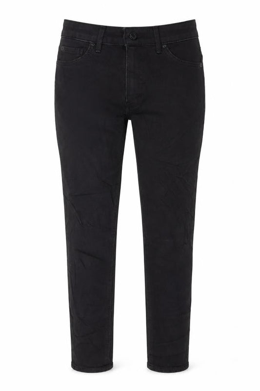 Marks & Spencer Womens Black Cotton Skinny Jeans Size 8 L28 in Regular Button