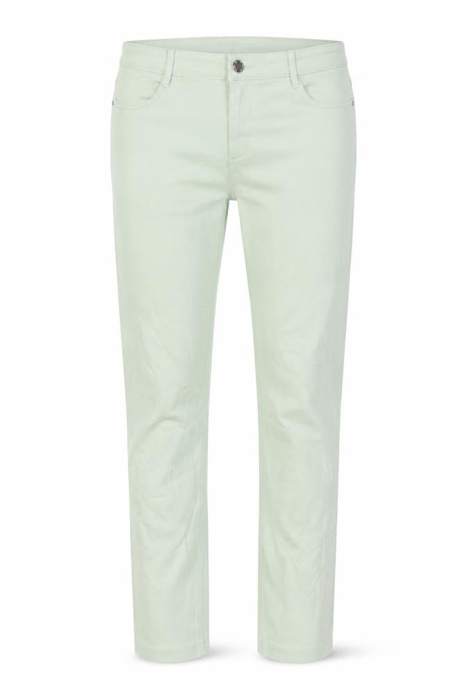 Marks & Spencer Womens Green Cotton Skinny Jeans Size 32 in L28 in Regular Button