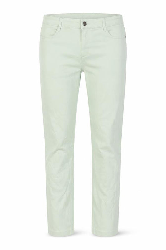 Marks & Spencer Womens Green Cotton Skinny Jeans Size 32 in L28 in Regular Button