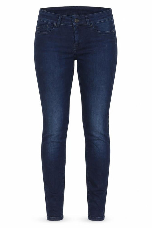 Womens Blue Cotton Skinny Jeans Size 30 in L32 in Regular Button