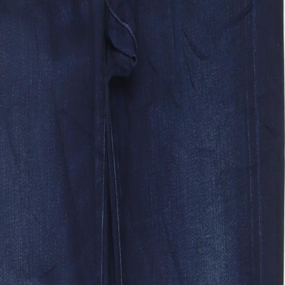 Preworn Womens Blue Cotton Skinny Jeans Size 30 in L32 in Regular Button