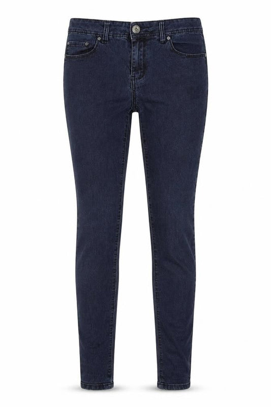 Denim & Co. Womens Blue Cotton Skinny Jeans Size 12 L30 in Regular Zip