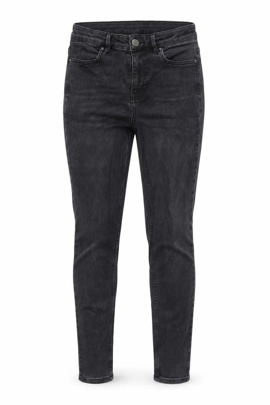 Oasis Womens Black Cotton Skinny Jeans Size 12 L28 in Regular Zip