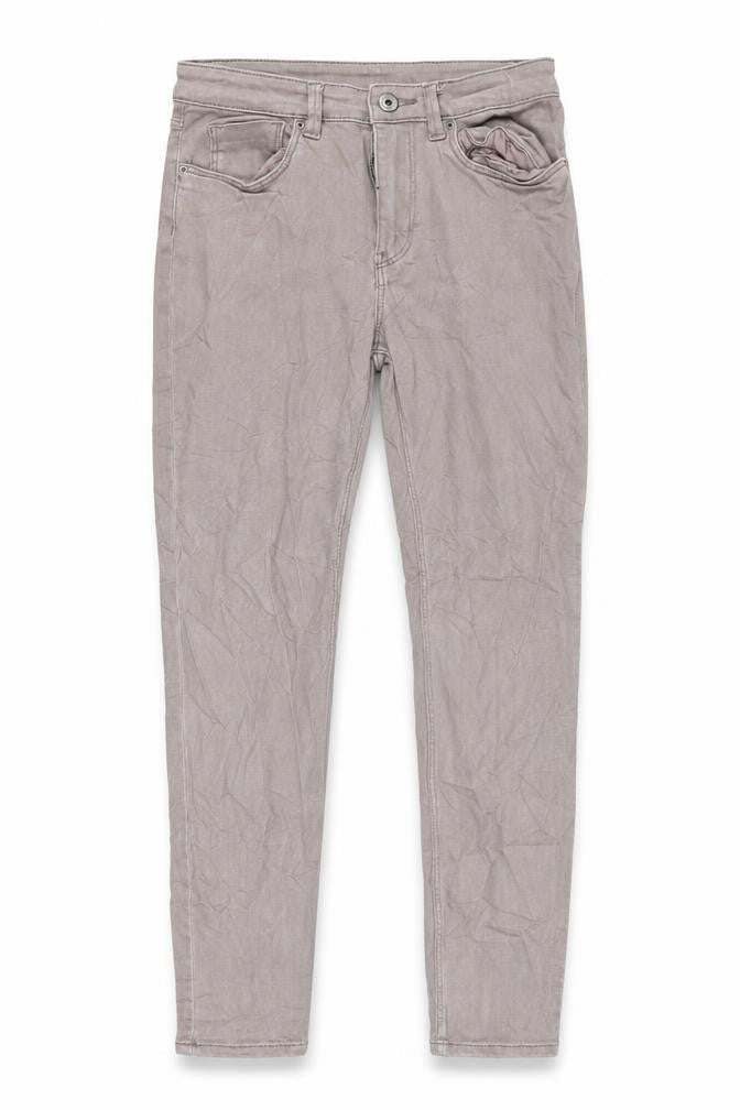 H&M Womens Beige Cotton Skinny Jeans Size 8 L30 in Regular Zip