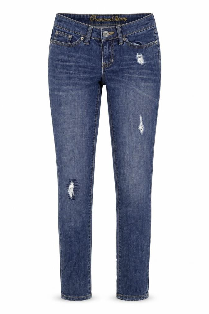Gap Womens Blue Cotton Skinny Jeans Size XS L30 in Regular Zip