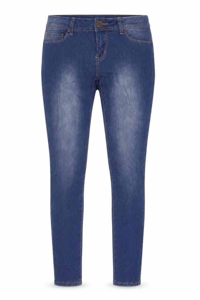 Denim & Co. Womens Blue Cotton Skinny Jeans Size 10 L30 in Regular Zip
