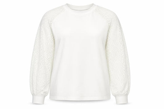 SHEIN Womens White Round Neck Polyester Pullover Jumper Size L