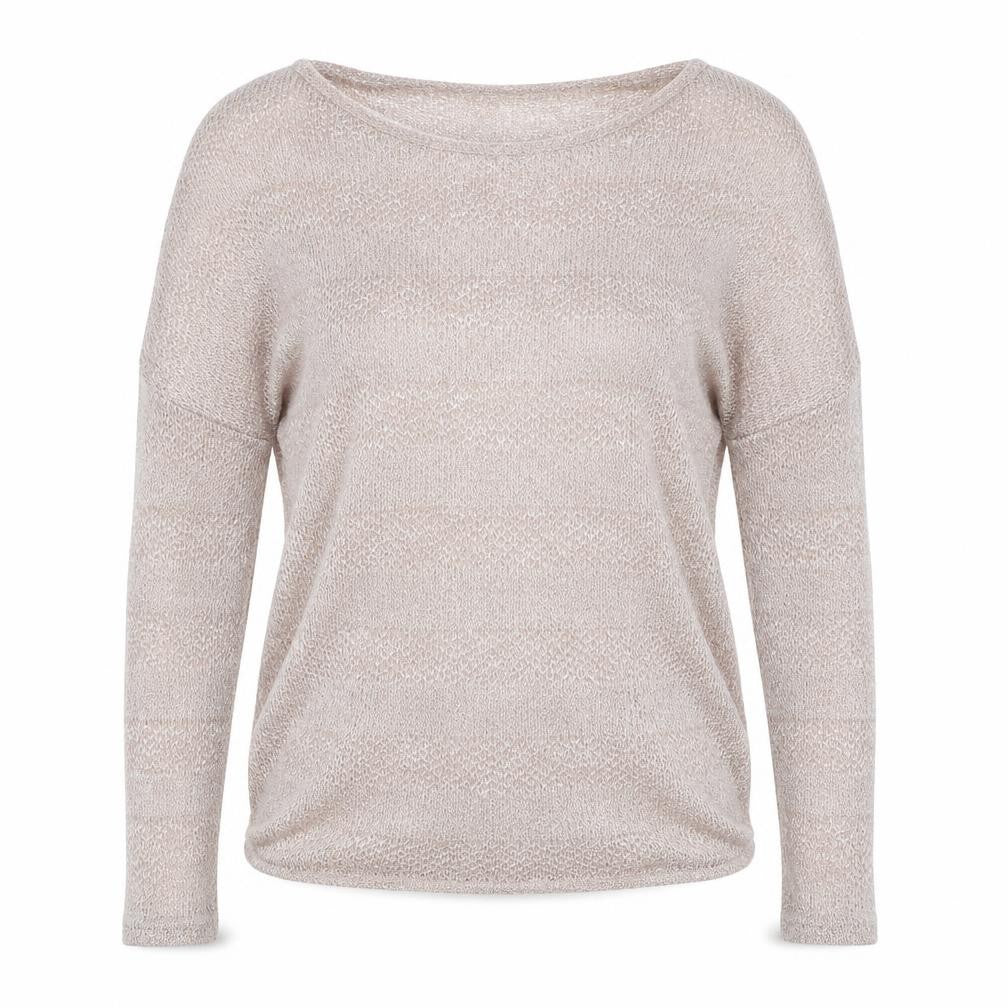New Look Womens Pink Polyester Basic T-Shirt Size 8 Round Neck