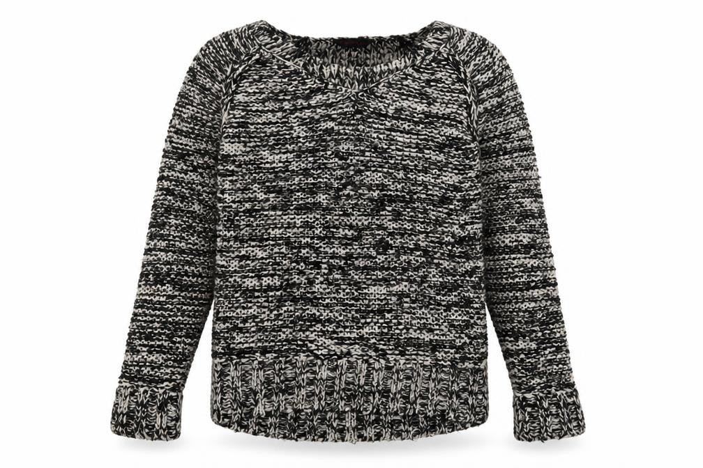 Miss Selfridge Womens Black Round Neck Acrylic Pullover Jumper Size 8