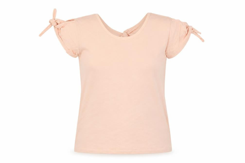 Marks & Spencer Womens Pink Cotton Basic T-Shirt Size 14 Round Neck