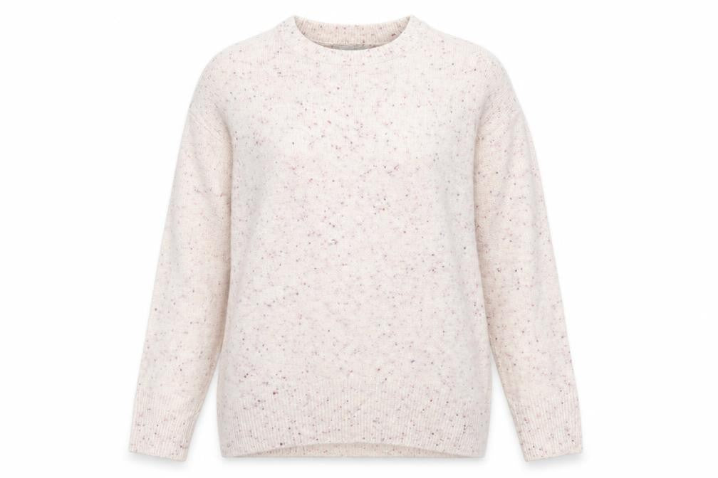 Nutmeg Womens Pink Round Neck Acrylic Pullover Jumper Size 10