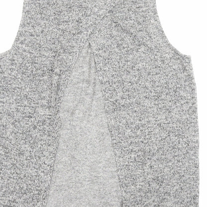 River Island Womens Grey Polyester Basic Tank Size 10 Crew Neck