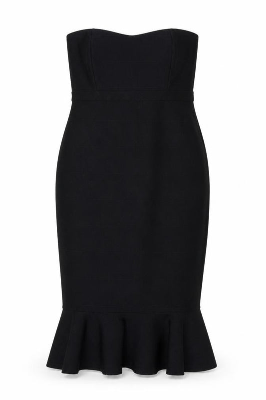 In the Style Womens Black Polyester Bodycon Size 10 Off the Shoulder Pullover