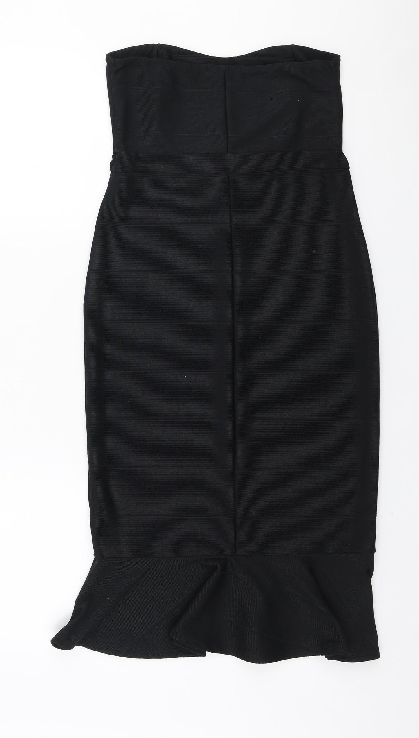 In the Style Womens Black Polyester Bodycon Size 10 Off the Shoulder Pullover