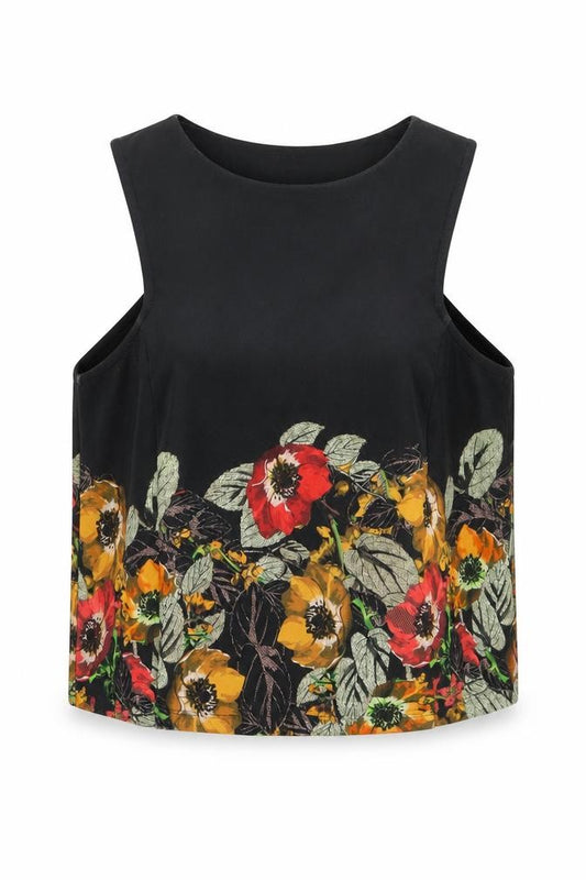 NEXT Womens Multicoloured Floral Polyester Basic T-Shirt Size 6 Round Neck