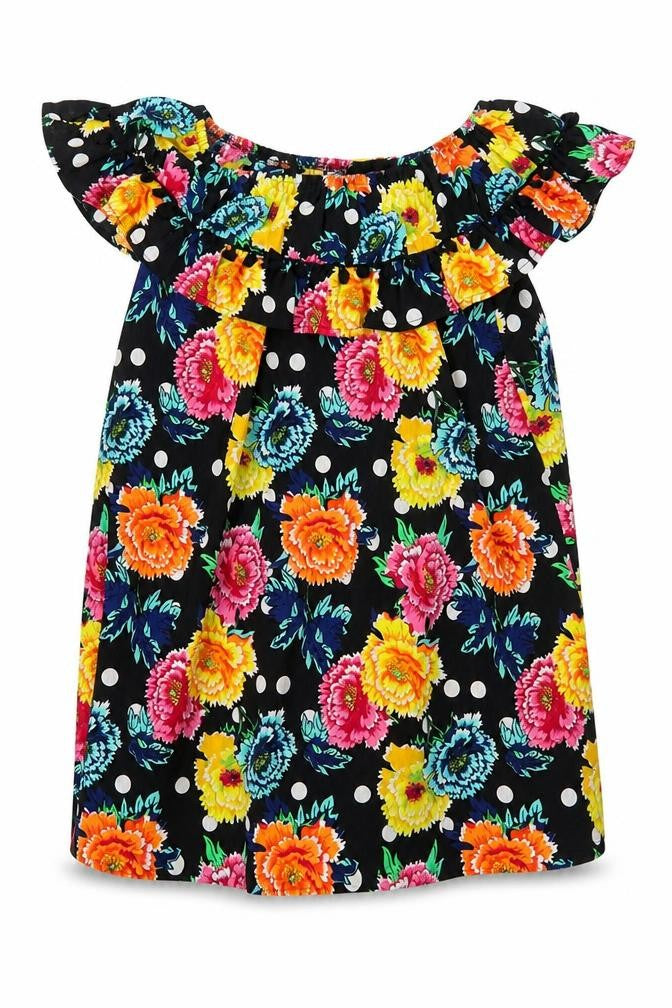 ASOS Womens Multicoloured Floral Polyester A-Line Size 10 Round Neck Pullover