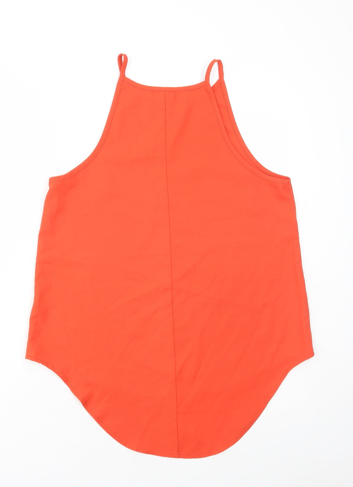 TEMT Womens Orange Polyester Camisole Tank Size 10 Round Neck